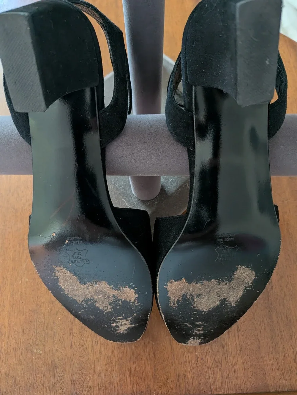 Robert Clergerie Blk Suede Ankle Strap Shoe. US 6.5. EUC. Gorgeous.